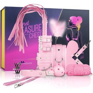 Secret Pleasure Chest - Pink Pleasure - Bondage - Speeltjes - Pinwheel - BDSM - SM - Meesteres - Sado - Dildo - Vibrator - Penis - Buttplug - Sexy - Erotische - Man - Dames