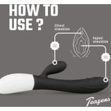 Teazers Tarzan Vibrator – Vibrators voor Vrouwen met 30 Vibratiestanden – Gerichte G-Spot en Clitoris Stimulator - Zwart
