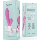 Teazers Réaliste Rabbit Vibrator– Vibromasseur Vibrant Femme – Double stimulation: Clitoridienne et point G – Parfait comme premier vibrateur - Violette