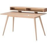 Gazzda Stafa desk houten bureau whitewash - 140 x 80 cm