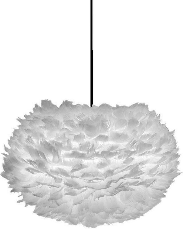 Umage Eos Medium hanglamp light grey - met koordset zwart - Ø 45 cm