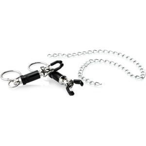 Tepelklemmen met ketting Black Nipple