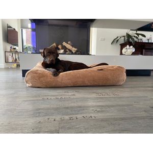 Dog's Companion Hondenkussen / Hondenbed -S - 70 x 50 cm - Camel Giant Ribcord