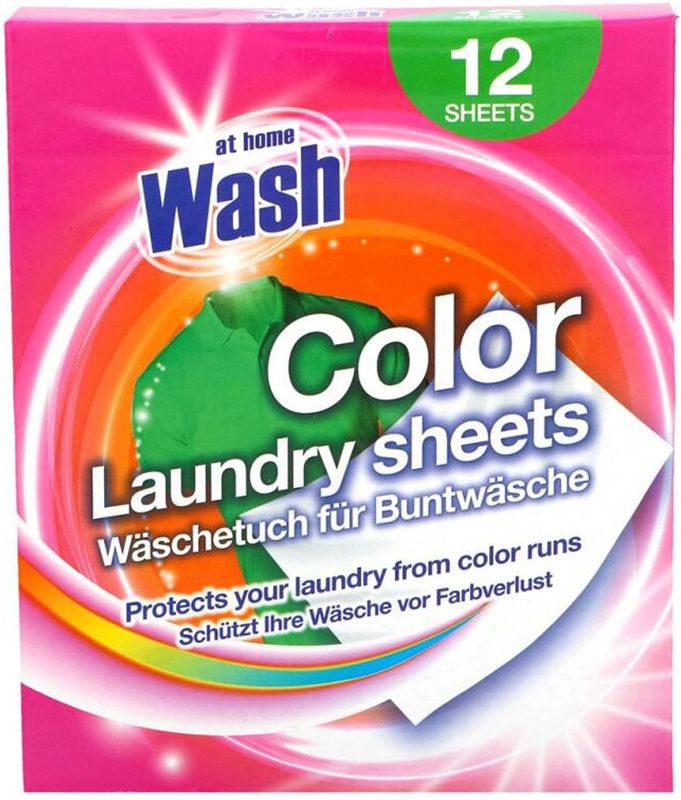 At Home Wash - Kleurdoekjes - Gekleurde Was - 12 Wasbeurten