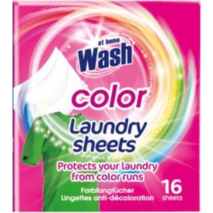 24x At Home color laundry sheets (16 stuks)