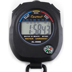 Digitale Stopwatch Timer -Interval Fitness Chronometer Klassiek - Met Alarm Functie & Ingebouwd Kompas
