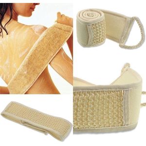 Rugmassage Rugborstel Loofah Scrub Spons - Doucheborstel / Badborstel / Scrubborstel - Lichaams Massage Borstel Wasborstel - Massageborstel