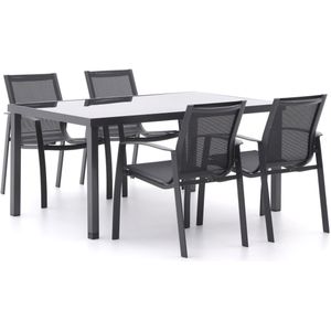 R&S Design Altea/Caluso 160cm dining tuinset 5-delig stapelbaar