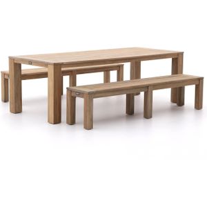 ROUGH-X 240cm picknickset 3-delig , Old Teak Greywash ,  hout  , 240cm