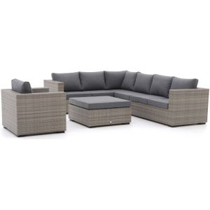 Forza Giotto hoek loungeset 4-delig links , Grijs - Antraciet ,  Wicker  , 302x230cm