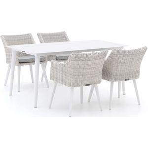 Manifesto Matese/Sora 160cm dining tuinset 5-delig , Wit - Ecru ,  Wicker  , 160cm