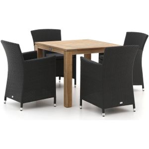 Forza Barga/ROUGH-S 90cm dining tuinset 5-delig