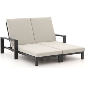 Bellagio Vezzano ligbed set 2-delig met wiel , Grijs - Antraciet ,  Aluminium  ,