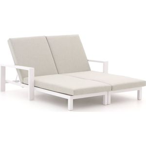 Bellagio Vezzano ligbed set 2-delig met wiel , Grijs - Antraciet,Wit - Ecru ,  Aluminium  ,