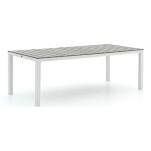 Bellagio Fidenza dining tuintafel 220x100x75cm , Grijs - Antraciet,Wit - Ecru ,  Aluminium/Polywood  , 220x100cm