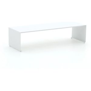 SUNS Stockholm toptafel 120x40x28cm , Wit - Ecru ,  Aluminium  , 120x40cm