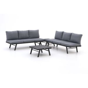 Forza Vadena hoek loungeset 4-delig verstelbaar , Grijs - Antraciet ,  Aluminium  , 270x270cm