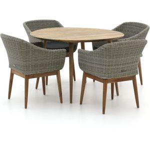 Intenso Bordano/ROUGH-K Ø 115cm dining tuinset 5-delig