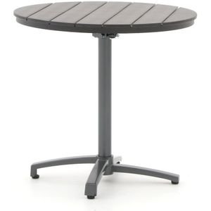 Bellagio Canzo klaptafel Ø 80cm (h:76cm) , Grijs - Antraciet ,  Aluminium  , 80cm