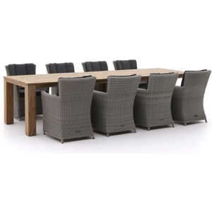 Intenso Adriano/ROUGH-X 320cm dining tuinset 9-delig , Old Teak Greywash ,  Wicker  , 320cm