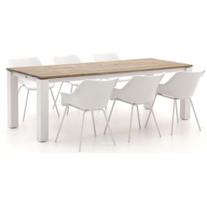 SUNS Vasca/Lagundo 230cm dining tuinset 7-delig , Wit - Ecru ,  Aluminium  , 230cm