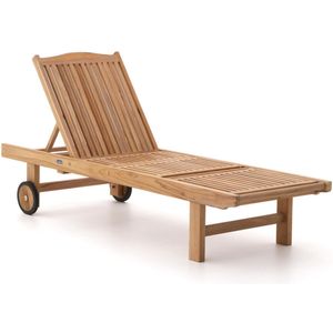 Sunyard Veronica ligbed met wiel , Natural Teak ,  hout  ,