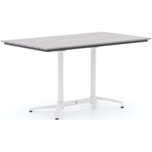 Bellagio Canzo klaptafel 140x80x75cm , Grijs - Antraciet,Wit - Ecru ,  Aluminium  , 140x80cm