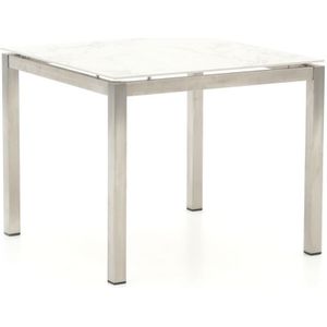 Bernstein Freiburg dining tuintafel 90x90x76cm , Grijs - Antraciet,Wit - Ecru ,  Dekton  ,