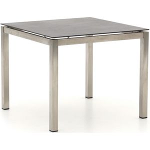 Bernstein Freiburg dining tuintafel 90x90x76cm , Grijs - Antraciet ,  Dekton  ,