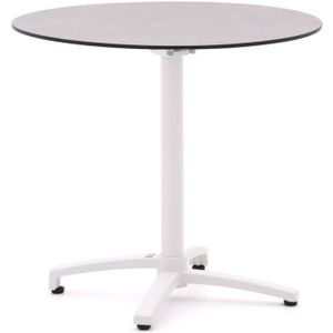 Bellagio Canzo klaptafel Ø 80cm , Grijs - Antraciet,Wit - Ecru ,  Kunststof  , 80cm