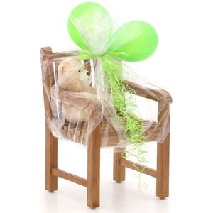 Kinder tuinstoel 35x40x56cm/KiKabeer Groot 30cm Bruin , Natural Teak ,  hout  , 35x40x56cm