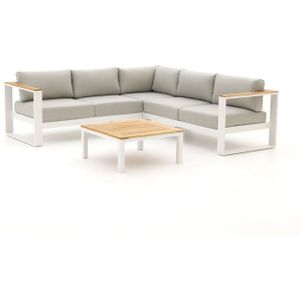 Bellagio Sorani hoek loungeset 4-delig , Grijs - Antraciet,Wit - Ecru ,  Aluminium  , 238x238cm