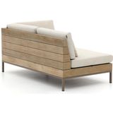 Apple Bee Long Island loveseat linkerarm 161cm , Natural Teak ,  hout  , 161x89cm