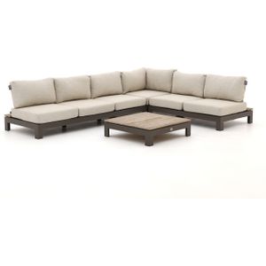 Apple Bee Sticks and More hoek loungeset 4-delig , Taupe - Naturel - Bruin ,  Aluminium  , 305x230cm