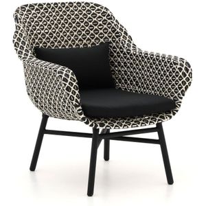 Hartman Delphine lounge tuinstoel , Grijs - Antraciet,Wit - Ecru,Zwart ,  Wicker  ,