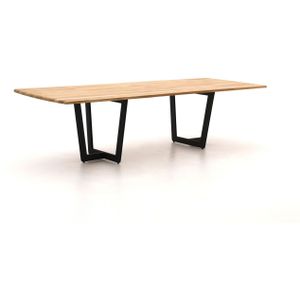 SUNS Palermo dining tuintafel 280x100cm , Grijs - Antraciet,Natural Teak ,  Aluminium  , 280x100cm