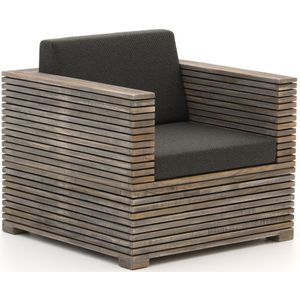 ROUGH-C lounge tuinstoel , Old Teak Greywash,Taupe - Naturel - Bruin ,  hout  ,