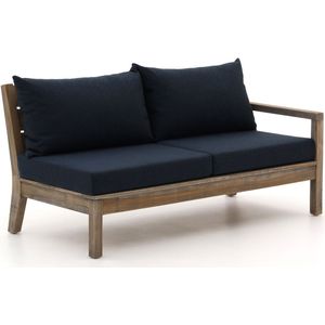 ROUGH Batang loungemodule linkerarm 155cm , Blauw,Old Teak Greywash ,  hout  , 155x72cm