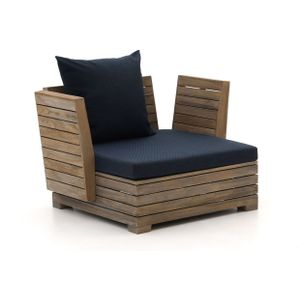 ROUGH-B lounge tuinstoel , Blauw,Old Teak Greywash ,  hout  ,