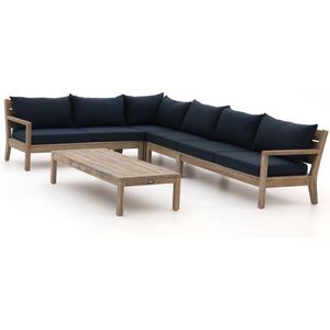 ROUGH Batang hoek loungeset 5-delig links , Blauw,Old Teak Greywash ,  hout  , 305x230cm