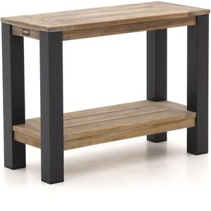 ROUGH-X sidetable 100x42x75cm , Grijs - Antraciet,Old Teak Greywash ,  hout  ,