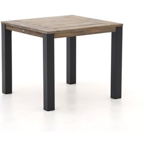 ROUGH-S dining tuintafel 90x90x76cm , Grijs - Antraciet,Old Teak Greywash ,  hout  , 90x90cm