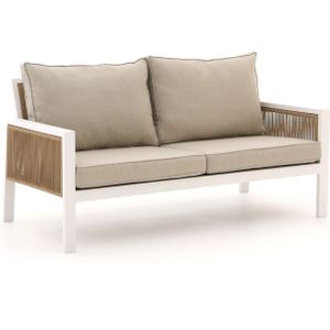 Manifesto Alzano lounge tuinbank 168cm , Taupe - Naturel - Bruin,Wit - Ecru ,  Aluminium  , 168x82cm