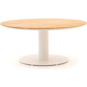 SUNS Grado dining tuintafel ø170cm , Natural Teak,Wit - Ecru ,  Aluminium  , 170.0000cm