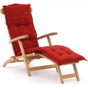 Sunyard Country deckchair , Natural Teak,Rood ,  hout  ,