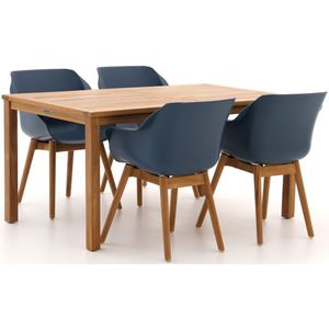 Hartman Sophie Studio/Liverpool 160cm dining tuinset 5-delig , Blauw ,  hout  , 160cm