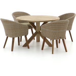 Intenso Tropea/ROUGH-Y ø 120cm dining tuinset 5-delig