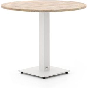 HOMCOM Ronde eettafel voor 2 personen, keukentafel, 80 cm, industriële