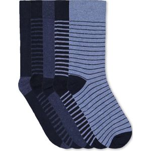 WE Fashion Sokken - set van 5 Blauw