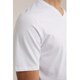 WE Fashion Heren tall fit T-shirt van biologisch katoen 2-pack